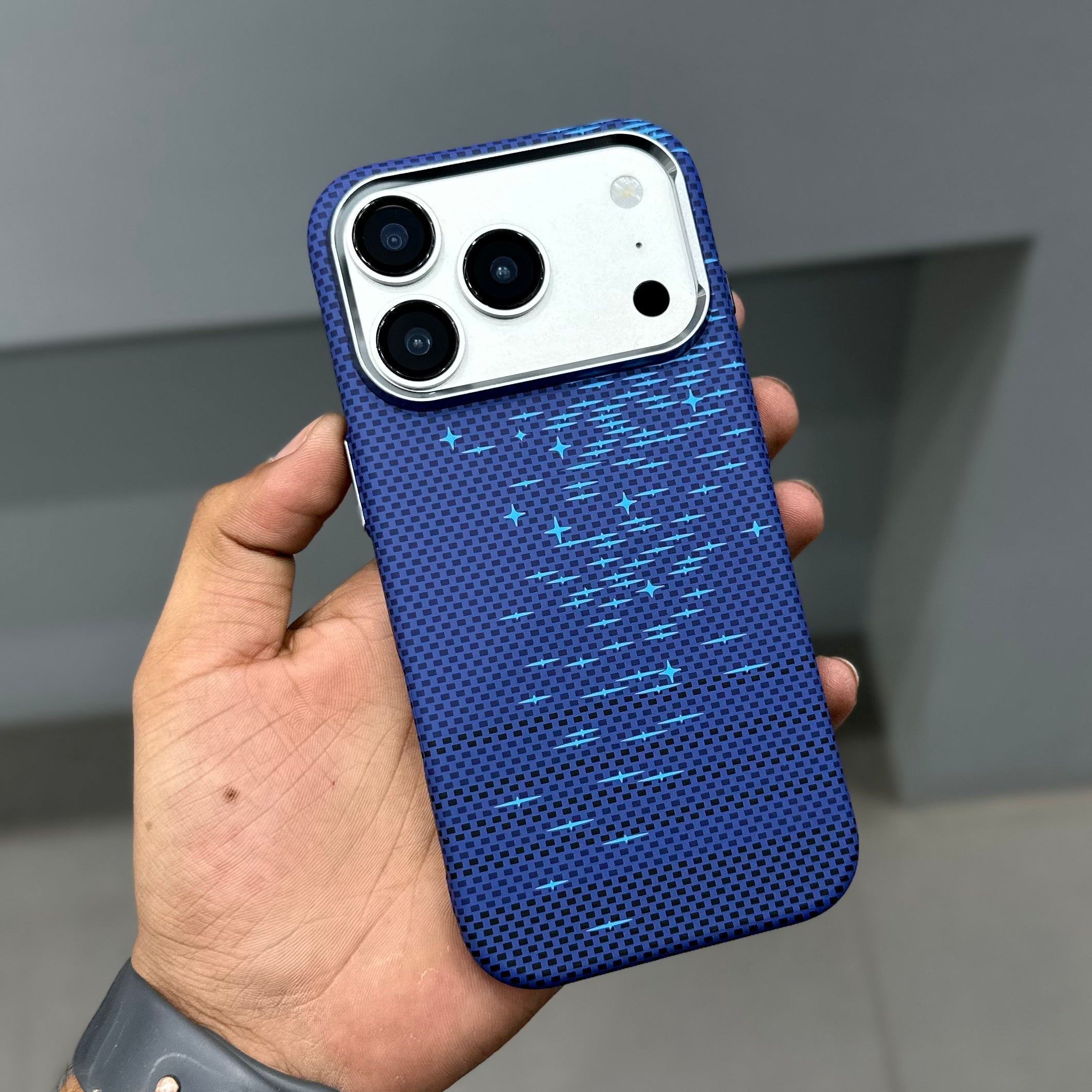 LUXO MAGSAFE CASE - BLUE STARS ( No. 3579 )