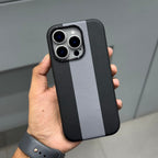 2 CUT NOMO CASE BLACK - GREY ( No. 2386 ) Mobile Case by CoverMeUp