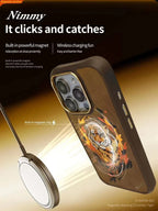 Nimmy Premium Embroidered Leather Case - NIMMY Tiger Case for iPhone 16 - Style 2