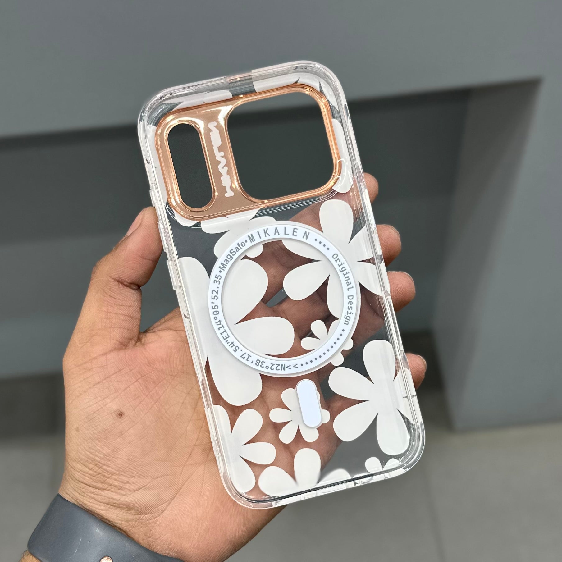 MIKALEN FLOWER MAGSAFE - COPPER ( No. 3061 ) Mobile Case by CoverMeUp - Style 3