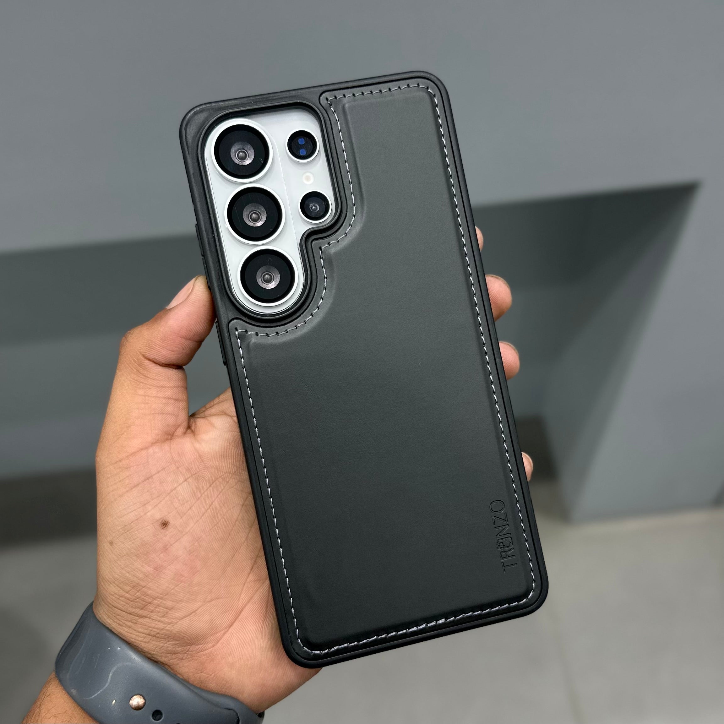 TRANZO DETACHABLE FLIP CASE - BLACK ( No. 3406 ) Mobile Case by CoverMeUp - Style 3