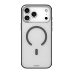 YOUNGKIT Clear Series Frosted Magsafe Shockproof TPU PC Phone Back Cover for iPhone 17 Pro Max - Dark Grey