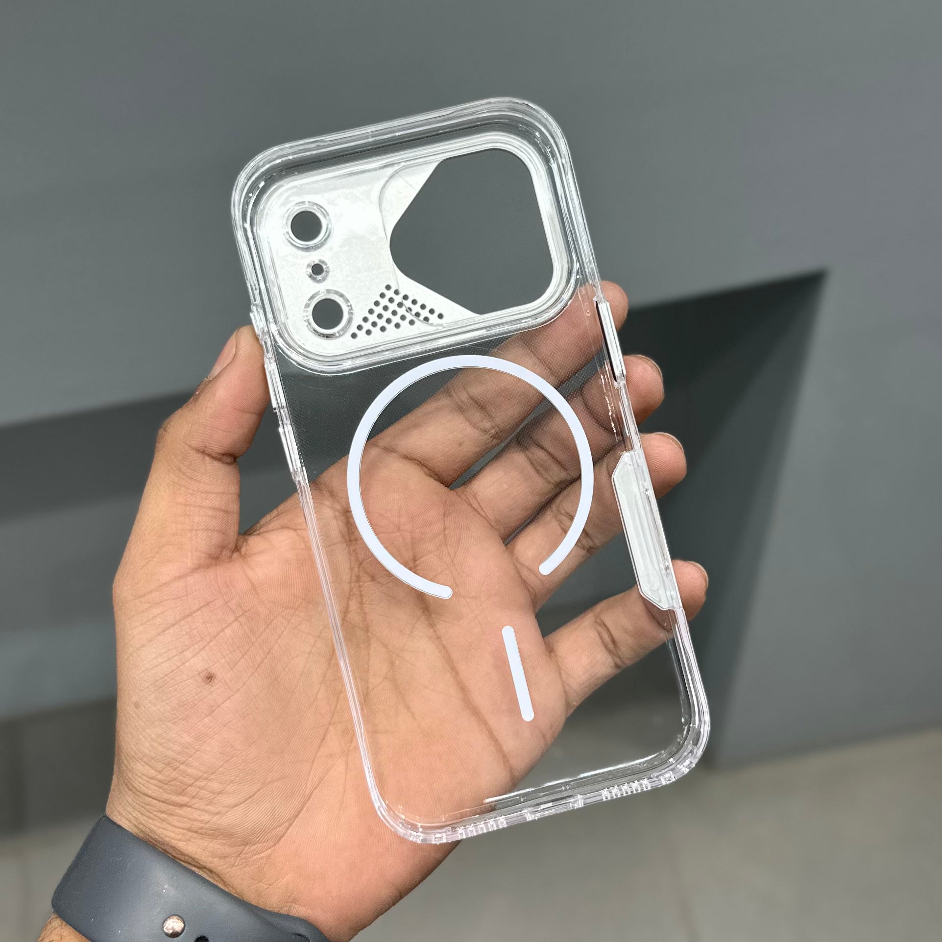 QUANTUM CLEAR PRO CASE - SILVER ( No. 3103 ) Mobile Case by CoverMeUp - Style 4