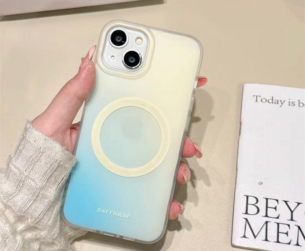 Protective Apple iPhone Back Cover - MagSafe Soft Tone Hard iPhone Case - Style 2