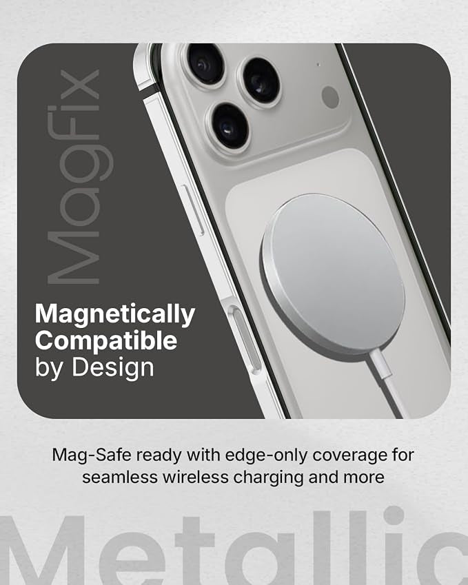 Metallic Bumper Case for iPhone 17/18 Pro & Pro Max - iPhone 17 Pro Max / 18 Pro Max - Silver