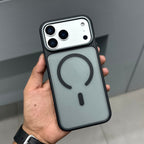 ICON SEMI TRANSLUCENT CASE MAGSAFE - BLACK ( No. 2870 ) Mobile Case by CoverMeUp