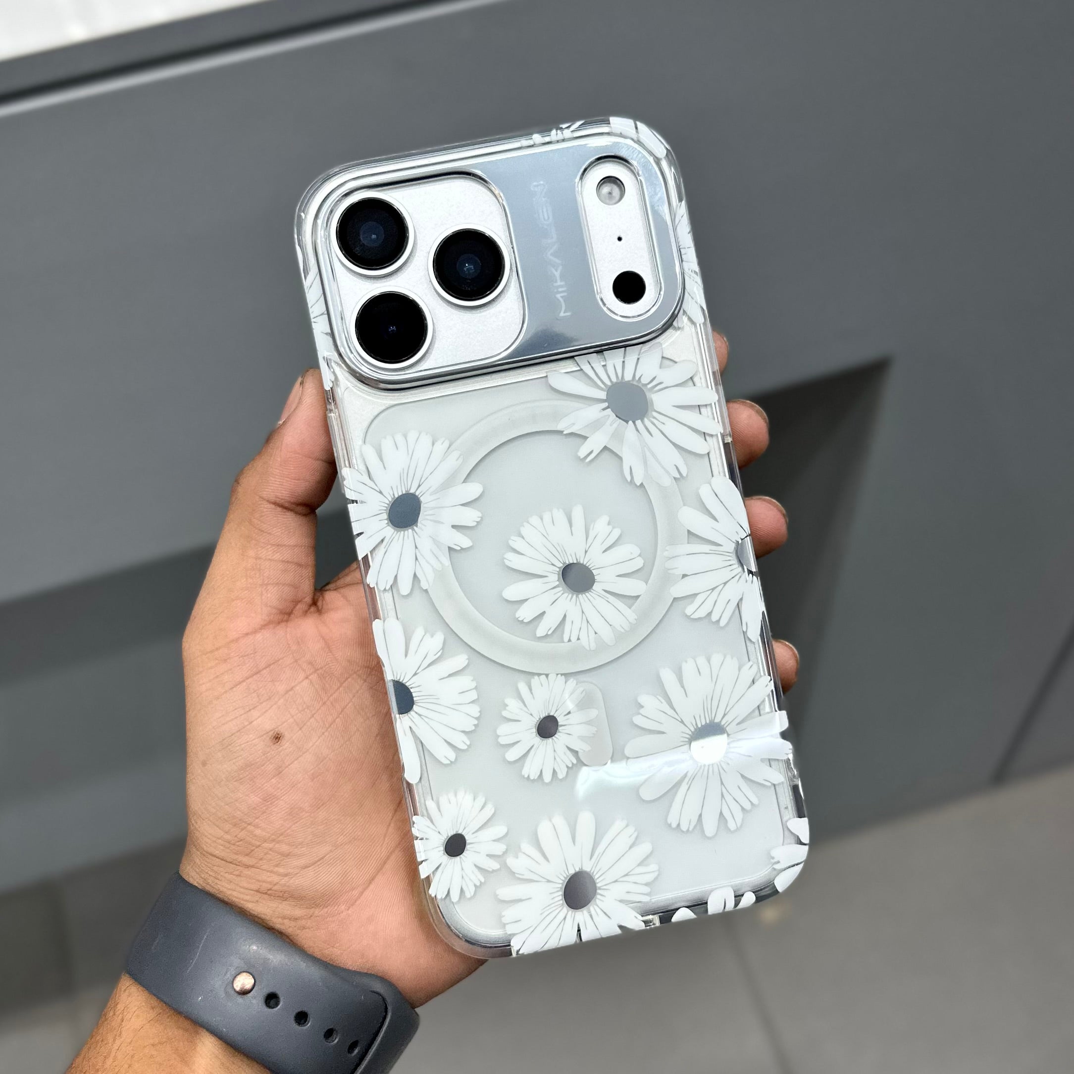 MIKALEN FLOWER CASE WITH ACC - WHITE 2.0 ( No. 2586 ) Mobile Case by CoverMeUp - Style 2