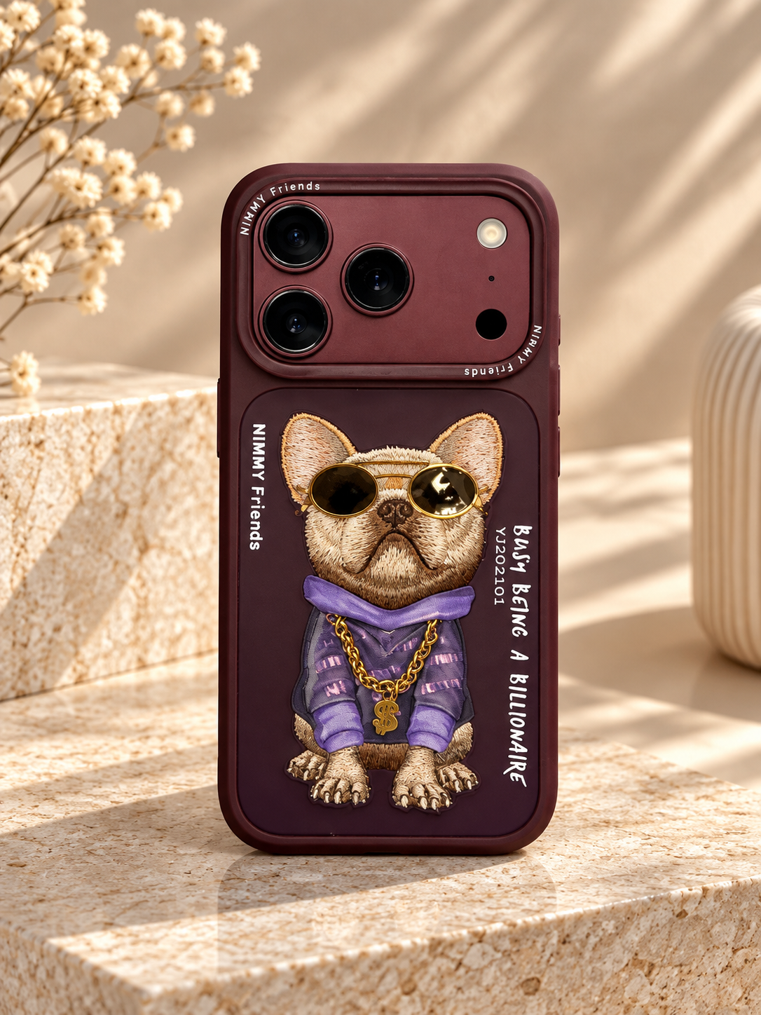 Nimmy Designer Case (Bull Dog) for iPhone 17/18 Pro & Pro Max - iPhone 17 Pro Max / 18 Pro Max
