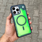 Grafix Sand Floting Case With Magsafe-Green ( No. 1806 ) Mobile Case by CoverMeUp - Style 2