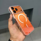 MAG RING CLEAR CASE WITH MAGSAFE - SHADE ORANGE ( No. 2730 ) Mobile Case by CoverMeUp - Style 2