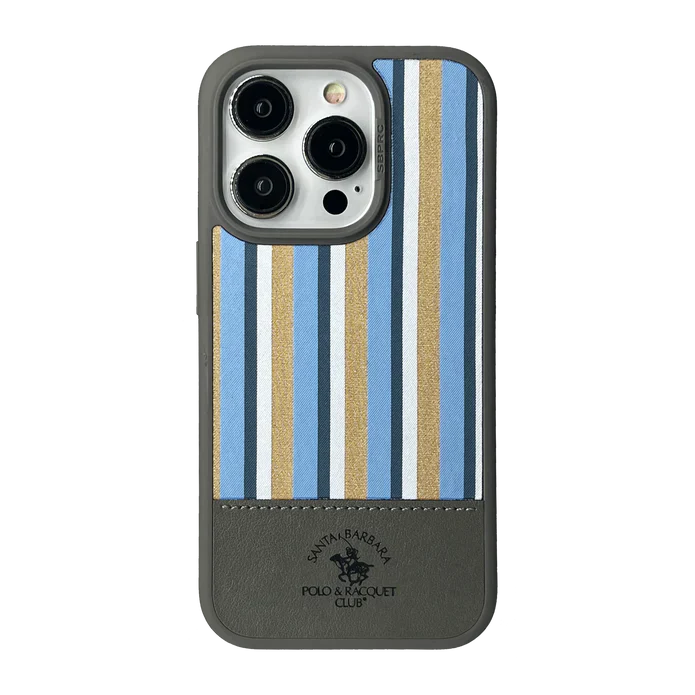 Santa Barbara Polo Raquet Club ISAAC Series for iPhone 15 Pro (GREY) (MAGSAFE COMPATIBLE)