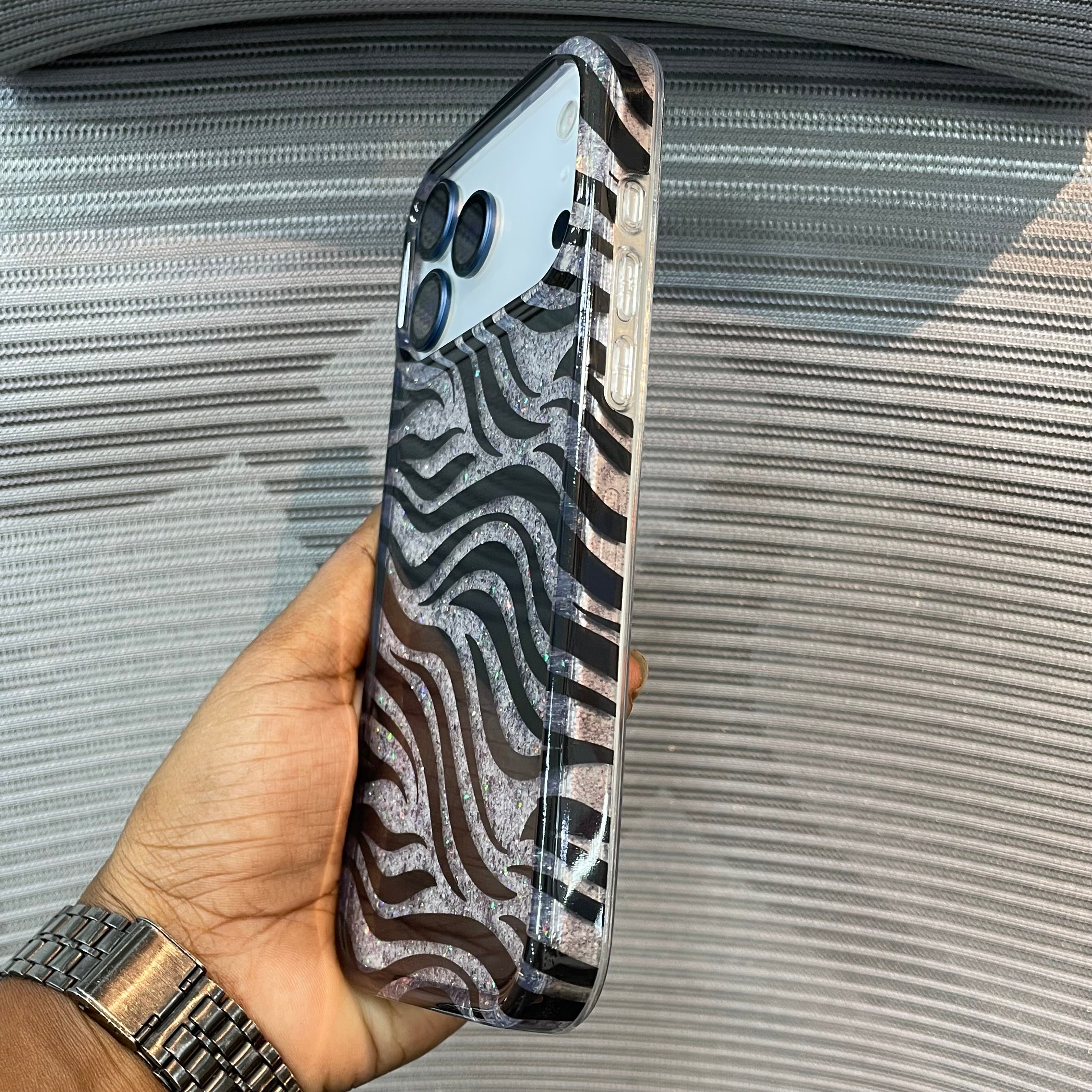 ZebraLuxe Glitter iPhone 17 Pro Max Case