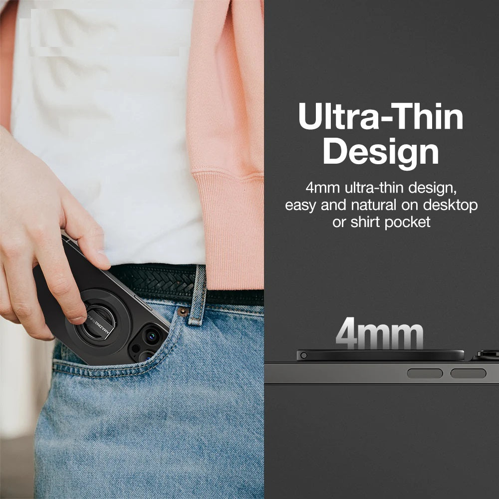 TITAN MAG MAGNETIC GRIP MAGSAFE RING (Black) Mobile Case by CoverMeUp - Style 7