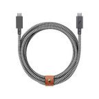 Native Union Belt Cable Pro 240W (USB-C to USB-C) The recycled 8-foot 240W USB-C to USB-C cable with bonded leather strap
