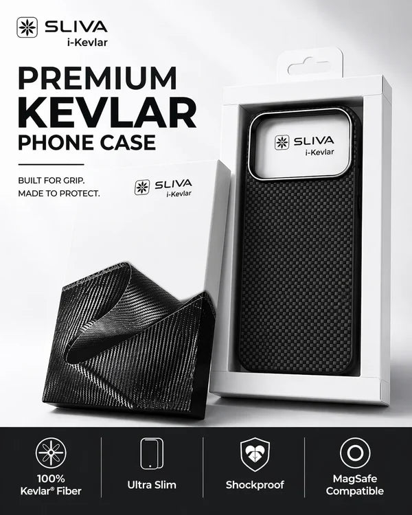 SLIVA i-Kevlar Aramid Fiber Slim Carbon Case
