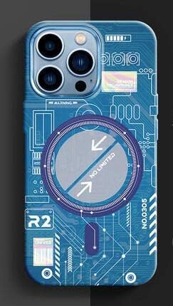 Luminous Circuit Board Night Glue Radium Hard Back Cover Case for Iphone
