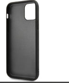 Protective Apple iPhone Back Cover - Carbon Fiber Case for iPhone with Dynamic Hard Case Black Shock Absorption Drop Protection - Style 4