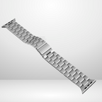 BUY COMBO of Stainless Rado Look Strap & Stainless Steel Strap for iWatch in sizes 42/44/45/49MM Mobile Case by CoverMeUp - Style 6
