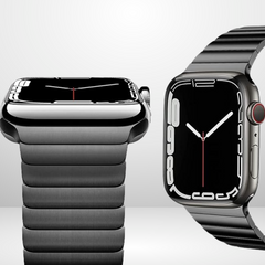 BUY COMBO of Stainless Rado Look Strap & Stainless Steel Strap for iWatch in sizes 42/44/45/49MM