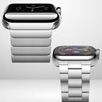 BUY COMBO of Stainless Rado Look Strap & Stainless Steel Strap for iWatch in sizes 42/44/45/49MM Mobile Case by CoverMeUp