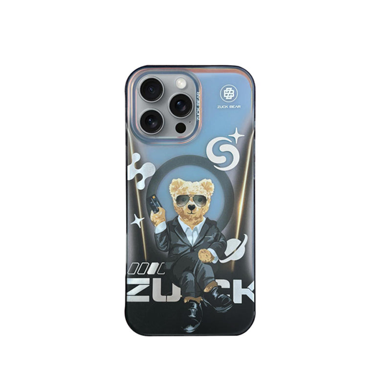 Protective Apple iPhone Back Cover - ZUCK BEAR Berlin Boss Series Magsafe Compatible Case for iPhone 16 Pro