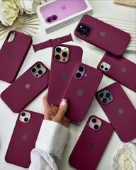 Liquid Silicon iPhone Case - Berry Wine