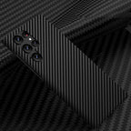Samsung Galaxy S24 Ultra Carbon Fiber Aramid Kevilar Case - Black Mobile Case by CoverMeUp