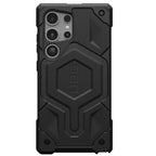 Samsung S24 Ultra Monarch Pro Top Grain Leather (TGL) Protective Armor Case with Magsafe - Black Mobile Case by CoverMeUp