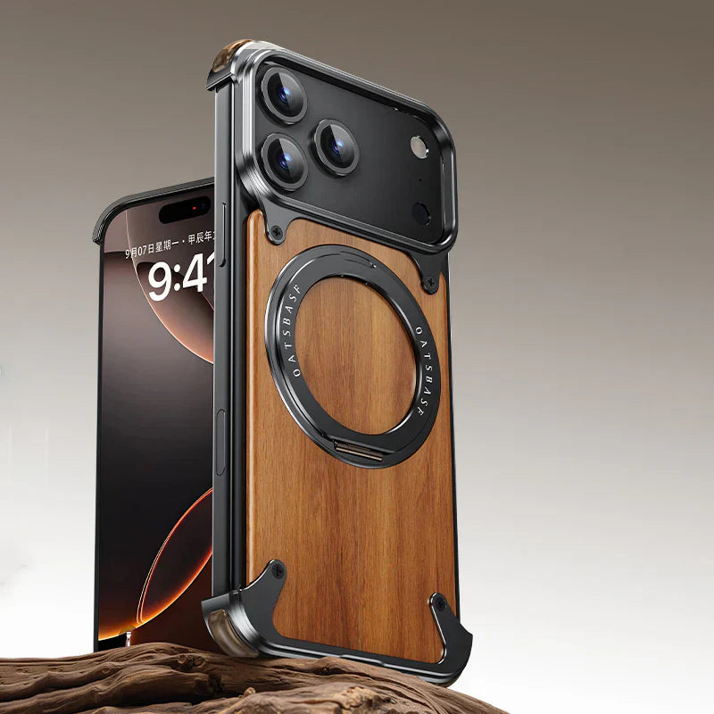 covermeup Walnut Lens Protection - iPhone Case
