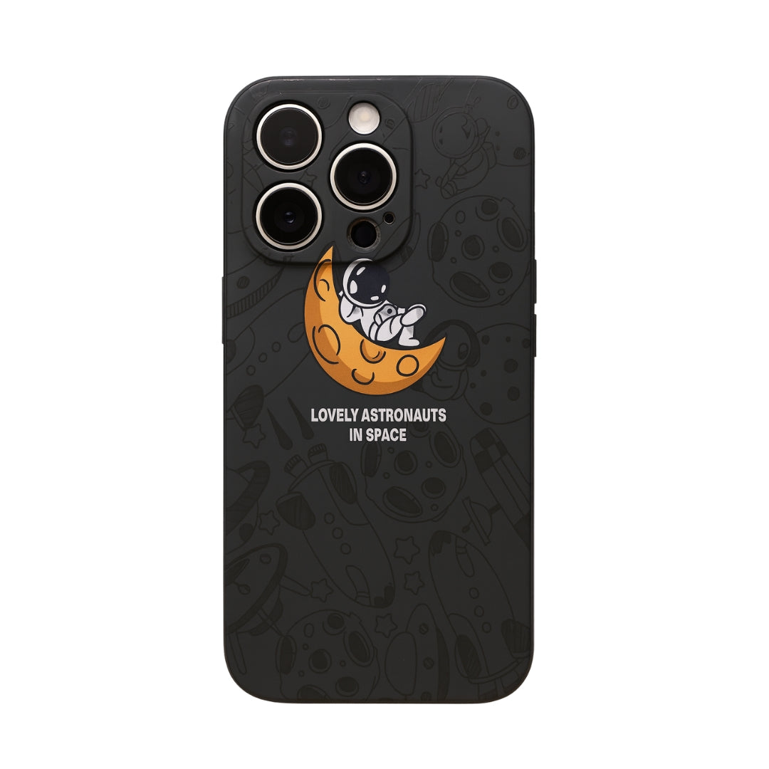 Space Explorer: Lovely Black Mobile Case by CoverMeUp