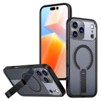 Protective Apple iPhone Back Cover - Mesh MagSafe Case With Kickstand For iPhone - Style 12