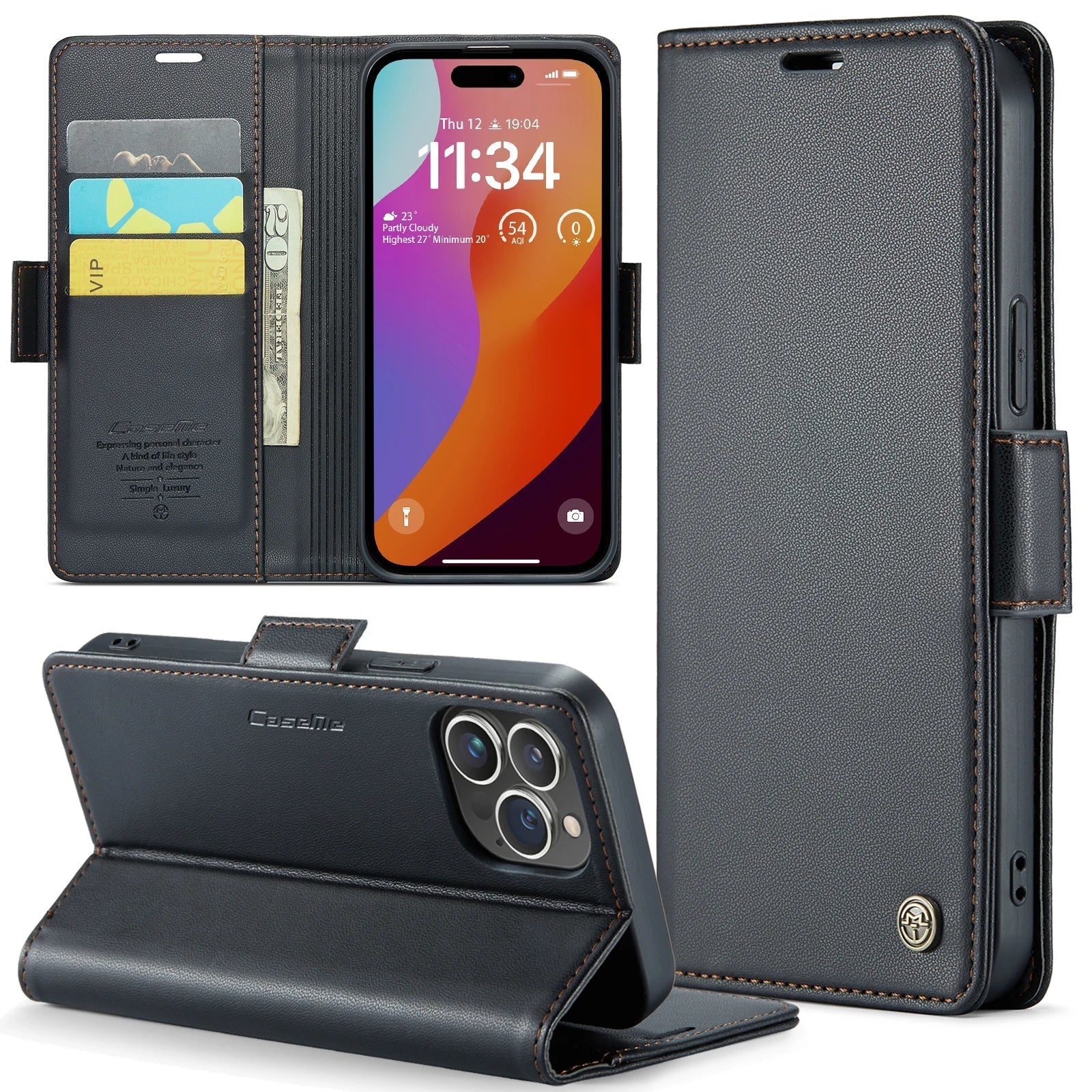 Professional Flip Wallet Case For iPhone