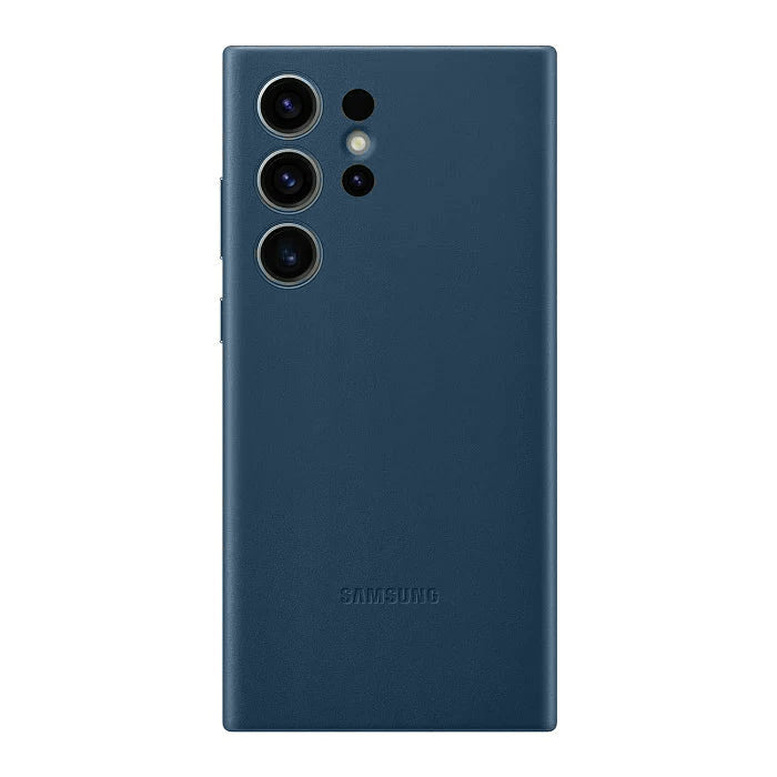 Samsung Galaxy S24 Ultra Leather Case Slim Profile - Blue Mobile Case by CoverMeUp