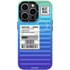 Protective Apple iPhone Back Cover - Gradient Color 3D Ribbed Design Case For iPhone
