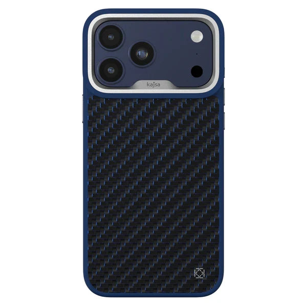 KAJSA Svelte Collection - Carbon Fibre Back Case for iPhone 17 Pro Max / 18 Pro Max (MagSafe Compatible)