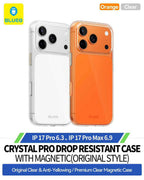 Protective Apple iPhone Back Cover - Blueo Anti Yellow high-quality crystal-clear case for iPhone