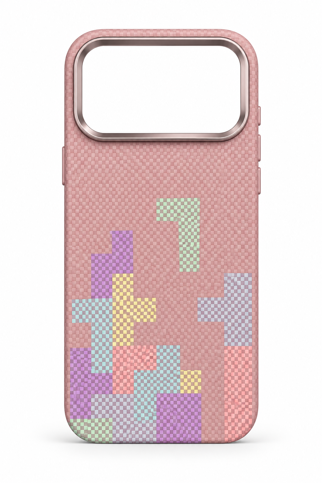 Luxo Tetris Pattern Carbon Fiber Texture Magsafe Case