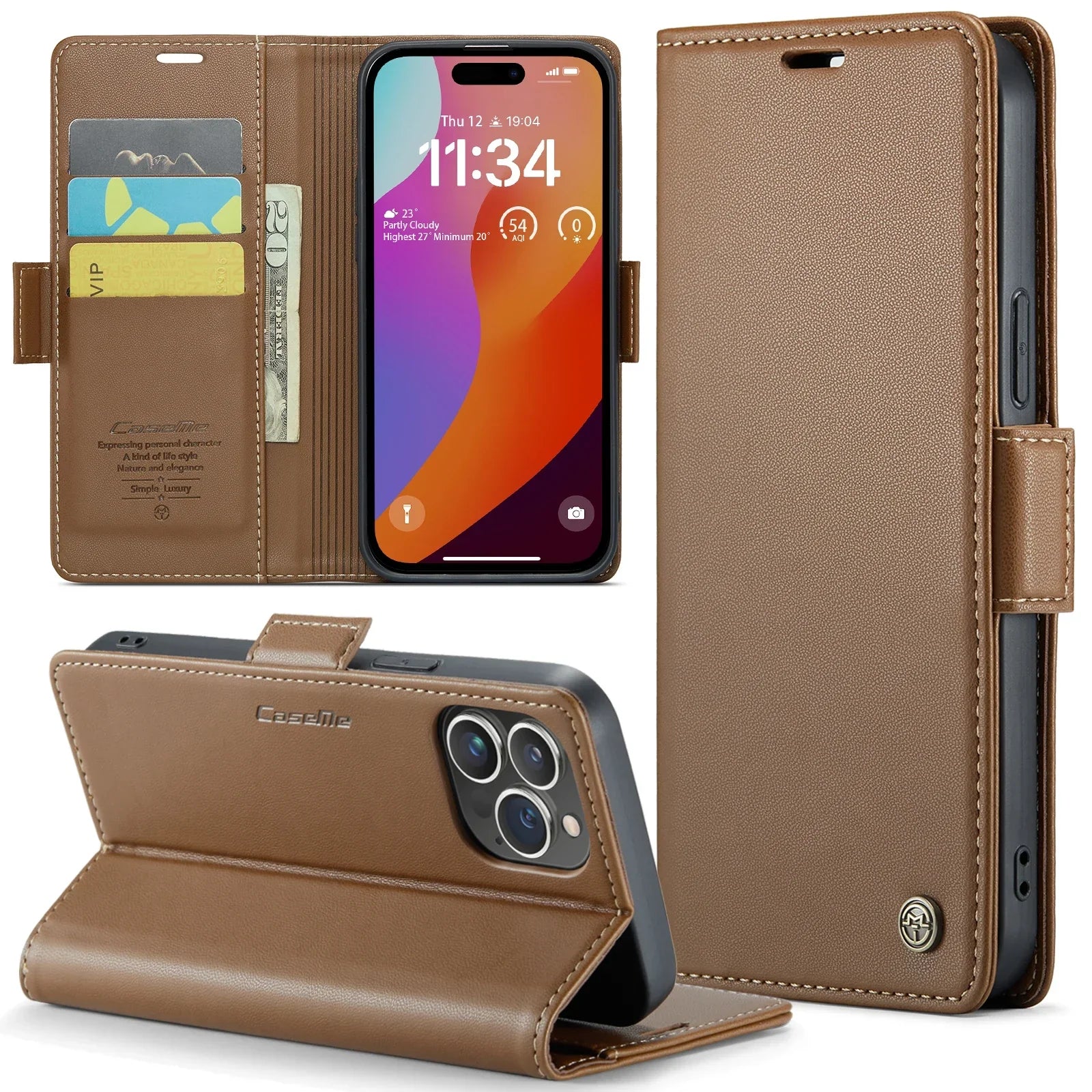 Professional Flip Wallet Case For iPhone