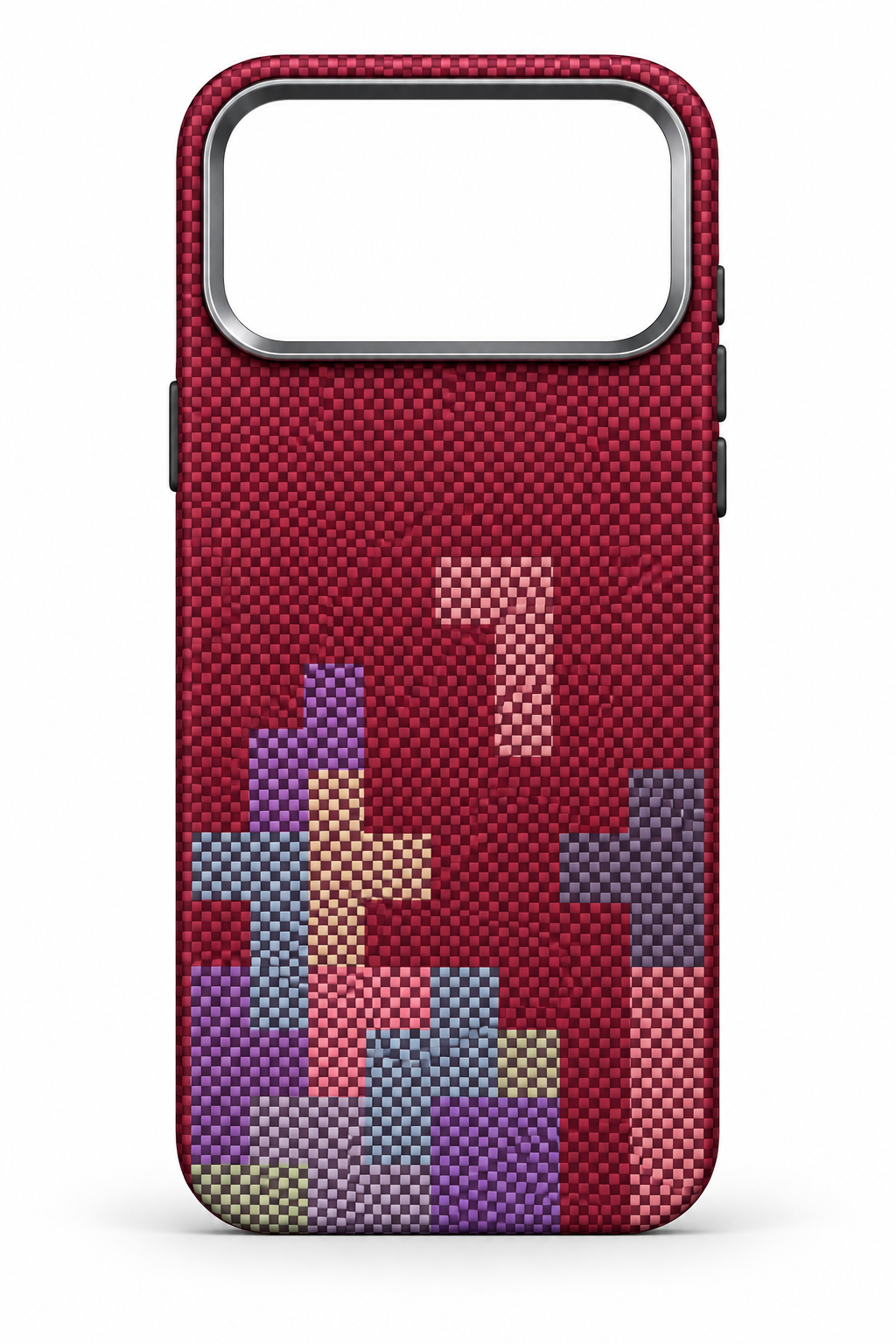 Luxo Tetris Pattern Carbon Fiber Texture Magsafe Case