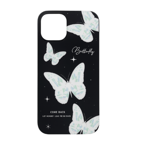 Butterfly “Come Back” Hard TPU iPhone Case – Elegant Night Sky Design
