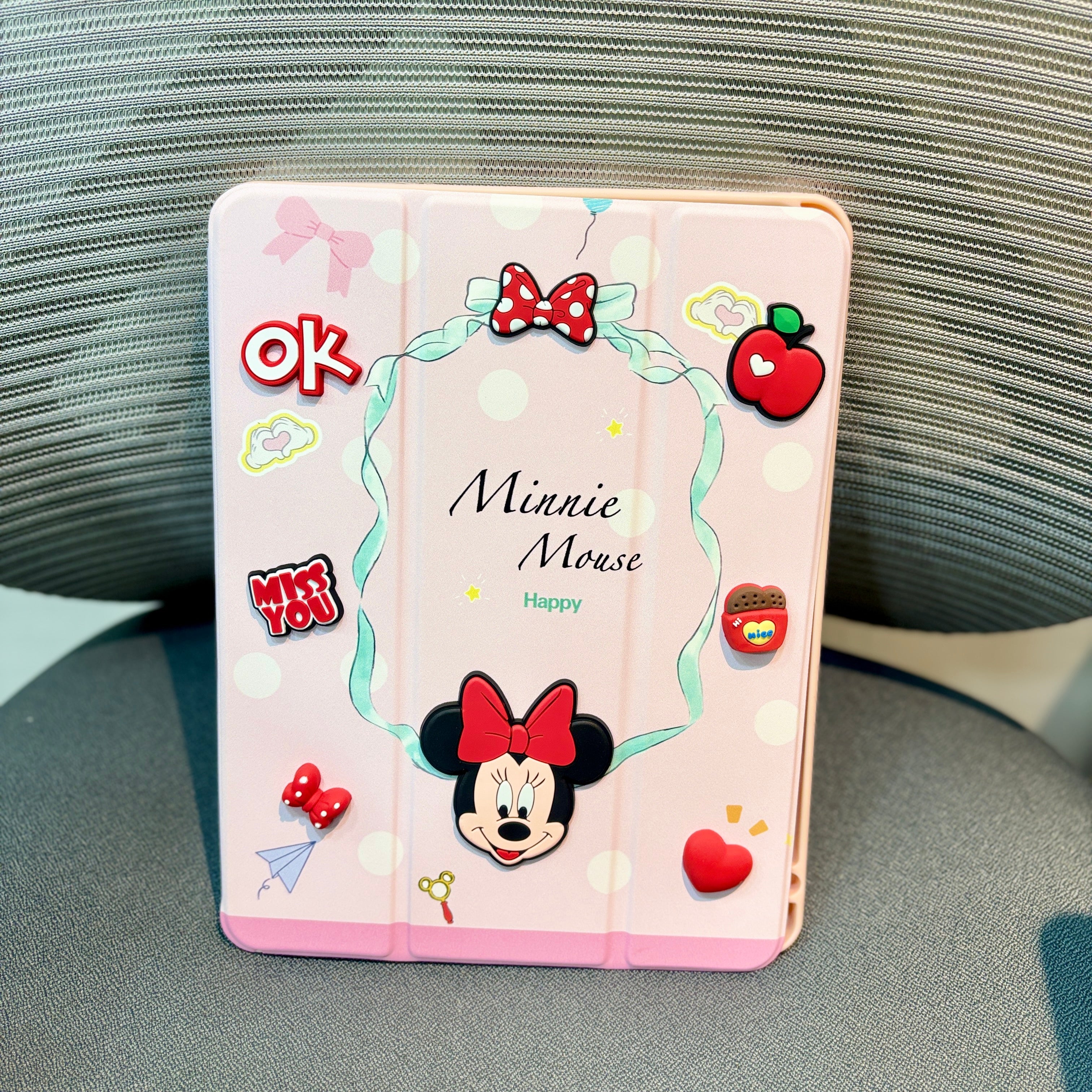 Minnie Mouse - 3D Cartoon Printed iPad Case