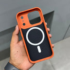 Nyjoy carben case with magsafe -Orange ( No. 2171) Mobile Case by CoverMeUp - Style 3