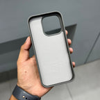 HAMURU SKIN FEELCASE MAGSAFE - GREY ( No. 2378 ) Mobile Case by CoverMeUp - Style 3