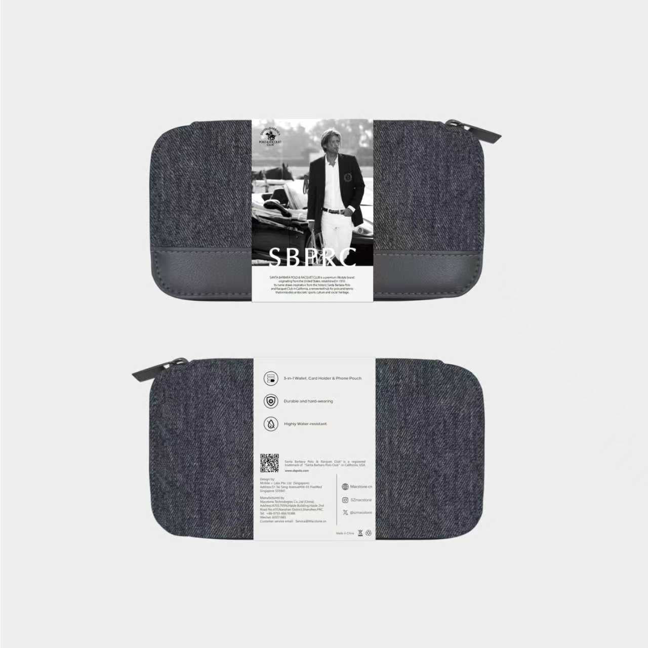 Santa Barbara Polo Gordan Business Wallet (Grey)