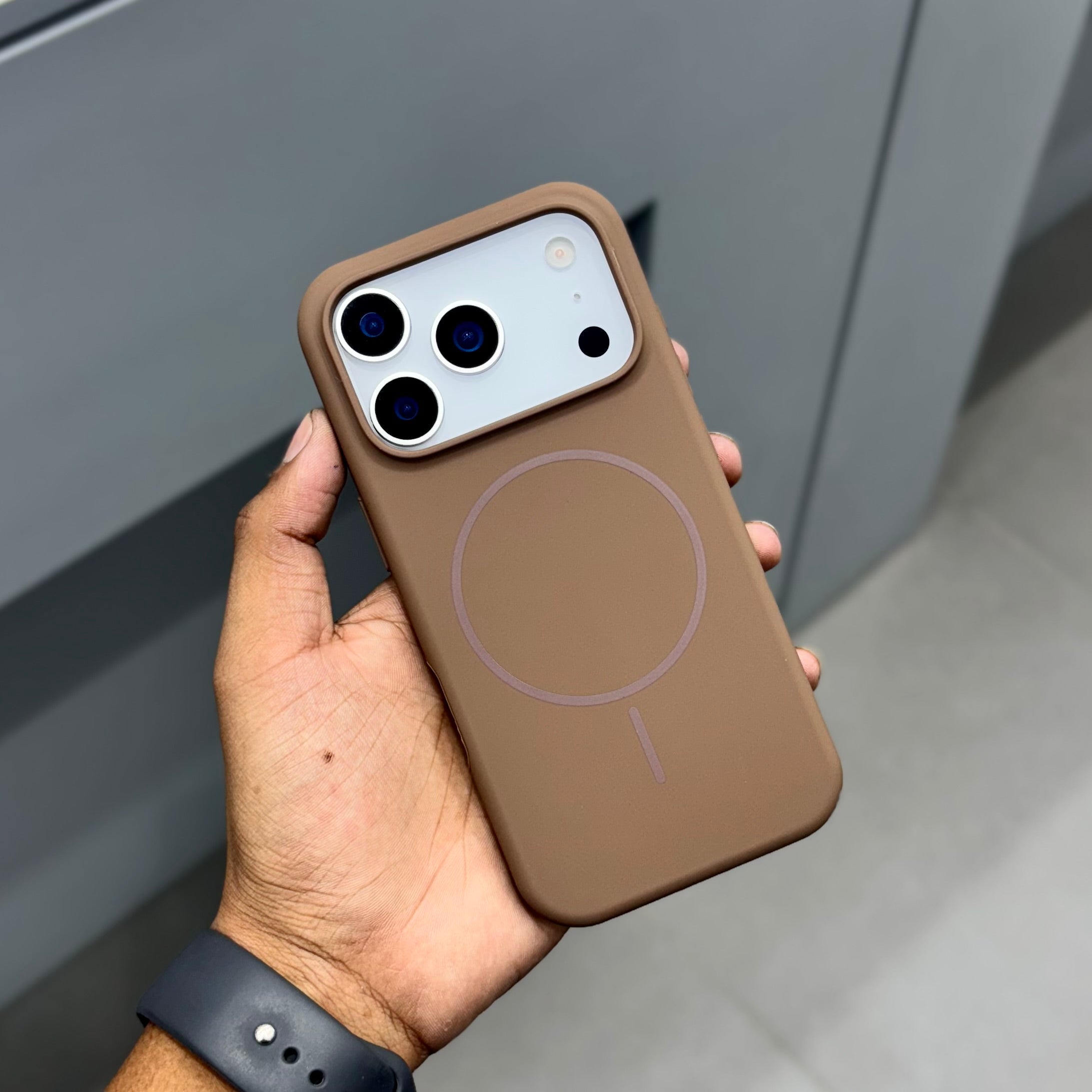 Honaiya Silicone With Magsafe Case ( No. 2066 )