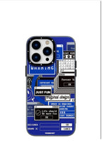 Protective Apple iPhone Back Cover - Youngkit Source Code Series Magnetic Safe Wireless Case for Apple iPhone 14 Pro Max | Blue - Style 2