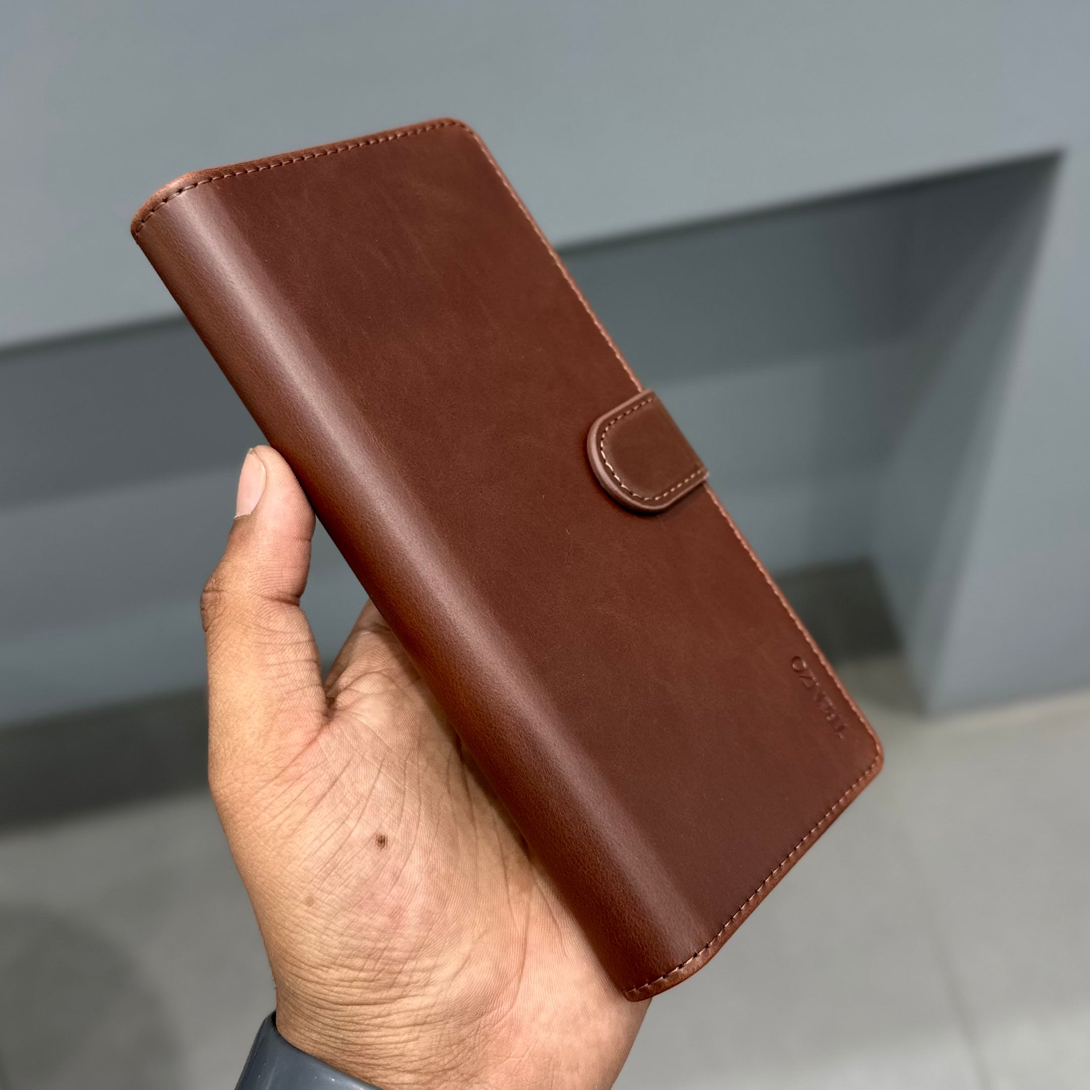 TRANZO DETACHABLE FLIP CASE - BROWN ( No. 3405 ) Mobile Case by CoverMeUp - Style 3