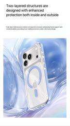Rock Crystal Shell Series Case For iPhone 17 Pro Max /18 Pro Max (Sky Blue) (Code:4987)