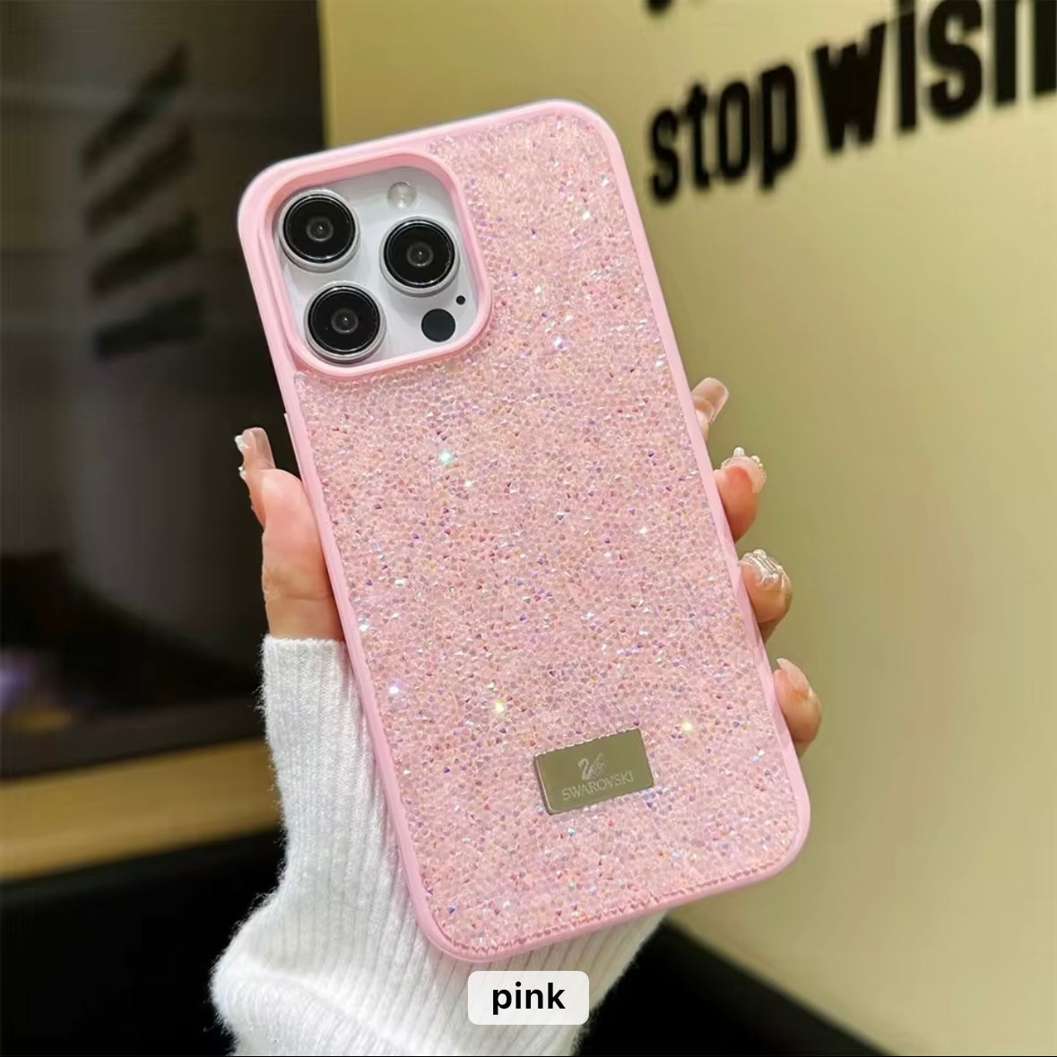 Protective Apple iPhone Back Cover - GlamAura Bling iPhone Case - Style 6