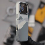 Luxo Carbon White Mountain Series Magsafe Case